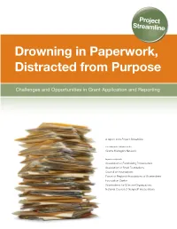 A Report from Project Streamline Grants Managers Network