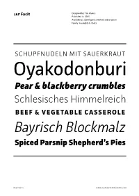 Bayrisch Blockmalz Spiced Parsnip Shepherd’S Pies