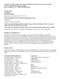 CYDECTIN®Moxidectininjectable Solution