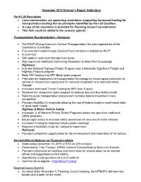 December 2015 Director's Report Addendum Fix N I-25 Resolution