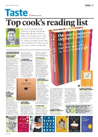 MATT PRESTON the HOME COOK @Mattscravat Taste Top Cook’S Reading List Here’S My Ultimate List of Cookbooks Everyone Should Own
