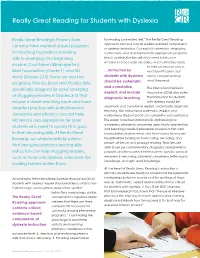 Really Great Reading for Students with Dyslexia