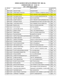 2021-22, Common Mark List