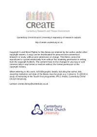 A Study of Mentoring in the Teach First Programme