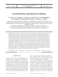Coral Diversity and Disease in Mexico