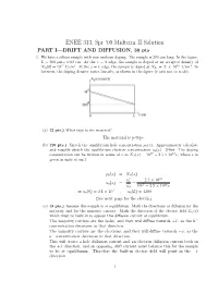 ENEE 313, Spr '09 Midterm II Solution