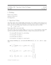 Superdense Coding Ch.4.4 No Cloning Ch.4.2