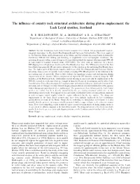 The Influence of Country Rock Structural Architecture During Pluton