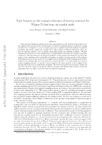 Tight Bounds on the Mutual Coherence of Sensing Matrices for Wigner D-Functions on Regular Grids