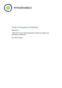 4 Days of Enjoyment in Kefalonia