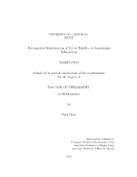 Deformation Quantization of Vector Bundles on Lagrangian Subvarieties
