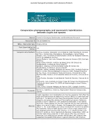 For Review Only Journal of Zoological Systematics and Evolutionary Research Page 2 of 47