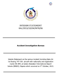 Interim Statement Kal/2013/10/04/Intr/06