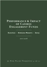 Performance & Impact of Cadmos Engagement Funds
