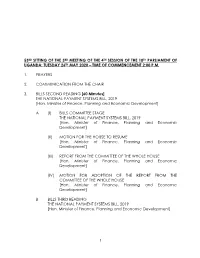 1 53Rd Sitting of the 3Rd Meeting of the 4Th Session of the 10Th Parliament of Uganda: Tuesday 26Th May 2020 – Time of Commenc