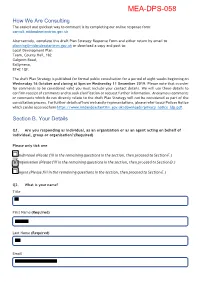 Draft Plan Strategy Response Form