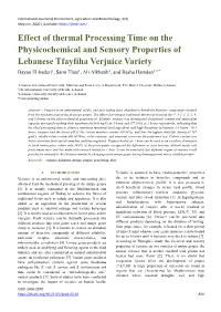 Effect of Thermal Processing Time on the Physicochemical and Sensory