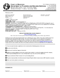 Application Submitted to Mendocino County
