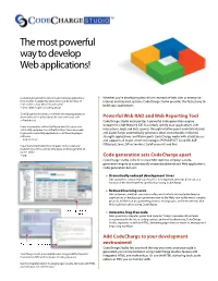 The Most Powerful Way to Develop Web Applications!