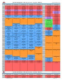 TLEX GRID (EAST REGULAR) - APRIL 2021 (4/12/2021 - 4/18/2021) - WEEK #16 Date Updated:3/25/2021 2:29:43 PM
