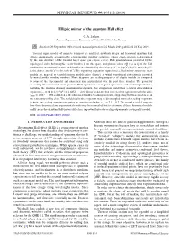 (2019) Elliptic Mirror of the Quantum Hall Effect