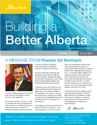 A Message from Premier Ed Stelmach