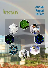 Annual Report Have Been Captured in the Campus of NIAB Annual Report | 2019-20