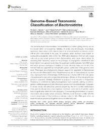 Genome-Based Taxonomic Classification Of