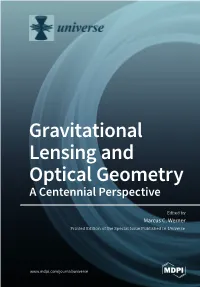 Gravitational Lensing and Optical Geometry﻿ • Marcus C