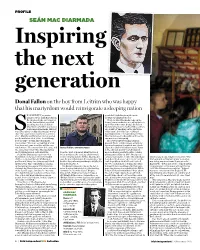 SEÁN MAC DIARMADA Inspiring the Next Generation