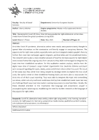Bianca Welker Degree Programme