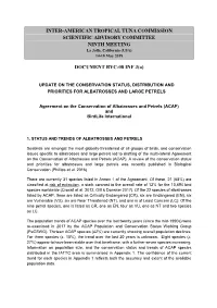 BYC-08 INF J(A) ACAP: Update on the Conservation Status