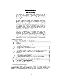 Ex Post Claiming Tun-Jen Chiang† the Claims of a Patent Are Often Compared to the Fences of Real Property