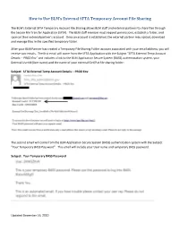 How to Use BLM's External SFTA Temporary Account File Sharing