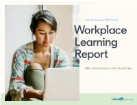 Linkedin Workplace Learning Report 2021