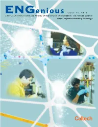 Of the California Institute of Technology Division of Engineering & Applied Science