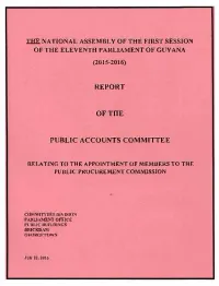 Report of the Public Accounts Committee Relating to the Appointment of Members of the Public Procurement