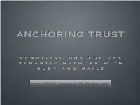 Rewriting Dns for the Semantic Network with Ruby and Rails