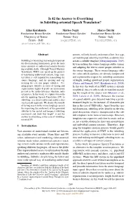 Is 42 the Answer to Everything in Subtitling-Oriented Speech Translation?