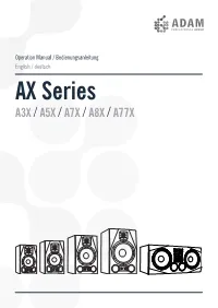 A77X AX Series