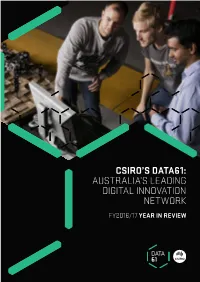 Csiro's Data61: Australia's Leading Digital Innovation Network