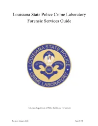 Forensic Lab Services Guide