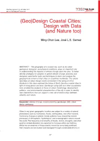 Geo)Design Coastal Cities: Design with Data (And Nature Too