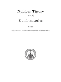 Number Theory and Combinatorics