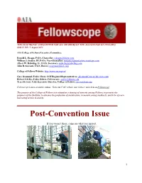 Post-Convention Issue