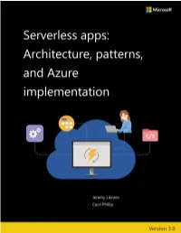 Serverless Apps: Architecture, Atterns, and Azure Implementation