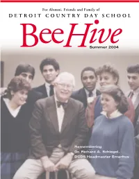 For Alumni, Friends and Family of DETROIT COUNTRY DAY SCHOOL