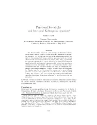 Functional Ito Calculus and Functional Kolmogorov Equations∗
