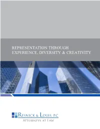 Representation Through Experience, Diversity & Creativity
