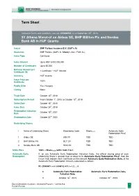 Term Sheet 3Y Athena Worst-Of on Airbus SE, BHP Billiton Plc And